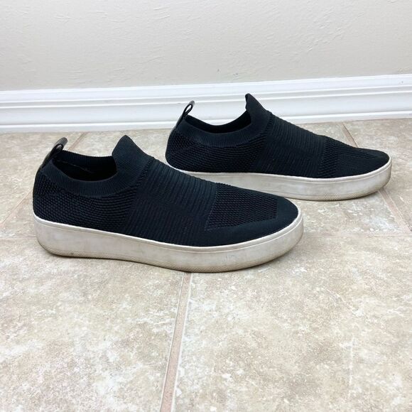Steve Madden Beale Knit Slip-On Black Sneakers - Picture 2 of 6